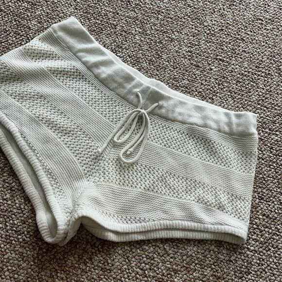 Venus Crochet Cover-Up Shorts Boho Cozy 1X - Picture 9 of 16